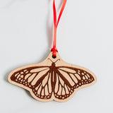 Monarch Butterfly Wood Ornament